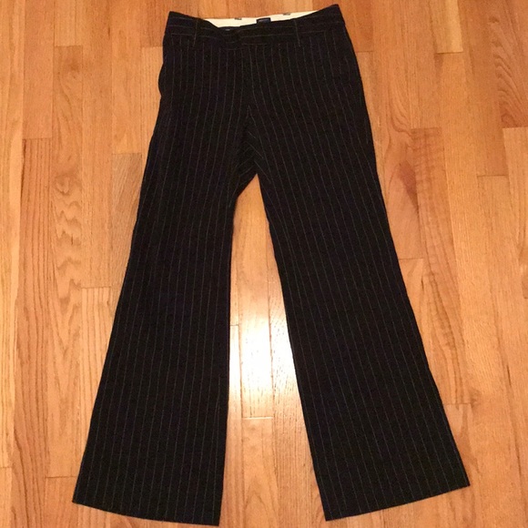 GAP Pants - Women’s GAP Stretch 0 R Black w White pinstripes